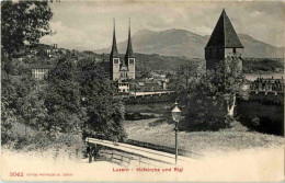 Luzern - Hofkirche Und Rigi - Lucerne