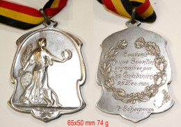 Médaille De Société-BE_Coupe DeSpontin-Les Carabiniers_1926_21-25-2 - Profesionales / De Sociedad