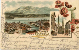 Gruss Aus Luzern - Litho - Lucerne