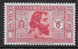 Italia Italy 1932 Regno Società Dante Alighieri L5 Sa N.313 Nuovo MH * - Ongebruikt