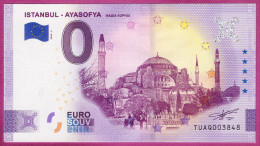 0-Euro TUAQ 2020-2  ISTANBUL - AYASOFYA - HAGIA SOPHIA KONSTANTINOPEL - Pruebas Privadas