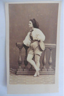 Photo CDV Danseuse Mlle Laurent Ballet Opéra Paris Disdéri 1861 Danse Fond Levert - Anciennes (Av. 1900)