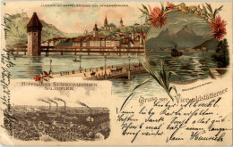 Gruss Aus Luzern - Litho - Luzern