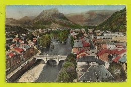 09 TARASCON SUR ARIEGE Vers FOIX N°1503 La Ville Et Le Roc De SEDOUR En 195? VOIR DOS - Foix