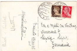 ITALIA Lettera Castel San Pietro, 25 XII 1935 - (Frassineto) A Germania - Storia Postale