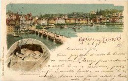 Gruss Aus Luzern - Litho - Luzern