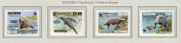 GUYANA 1993 WWF Manatee Marine Life Mi 4081-4084 MNH Fauna 839 - Marine Life