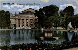 Stuttgart - Anlagensee Mit Neuem Theater - Stuttgart