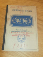 Altes Sparbuch Berlin , 1940-1943 , Frieda Paul , Händel Allee, Sparkasse , Bank !! - Historical Documents