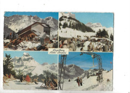 Engelberg (Suisse, Obwald) : 4 Vues Des Restaurant D'altitude Et Du Remonte Pente En 1959 (animé) GF - Engelberg