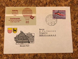 Flawil - Ballonflug 1973 - Covers & Documents