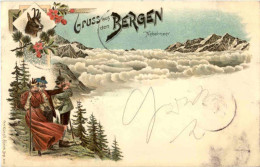 Gruss Aus Den Bergen - Litho - Greetings From...