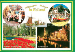 73630502 Niederlande Volendam Muehlen Alkmar Kasmarkt Tulpen Amsterdam Niederlan - Andere & Zonder Classificatie