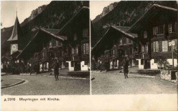 Meiringen Mit Kirche - Stereokarte - Meiringen