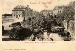 Souvenir De Neuchatel - Academie Jardin - Neuchâtel