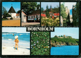 73630388 Bornholm Teilansichten Strand Felsen Kirche Burg Bornholm - Danemark