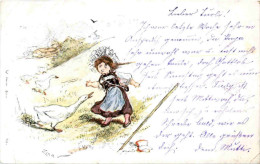 Berner Tracht - Künstlerkarte - Litho - Other & Unclassified