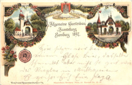 Hamburg - Allg. Gartenbau-Austellung 1897 - Litho - Sonstige & Ohne Zuordnung