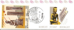 KOREA SOUTH, 1990, Booklet Philatelic Center 27, Science: Buddha Moulds - Korea, South