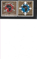 1973 RWANDA 535-36** O.U.A , Afrique, Oiseaux , Mains - Unused Stamps