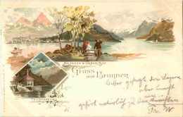 Gruss Aus Brunnen - Litho - Andere & Zonder Classificatie