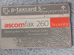 SWITZERLAND - KP-93/113 - Ascom Fax 260 Security - 800EX. - Suisse