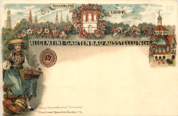 Hamburg - Allg. Gartenbau-Austellung 1897 - Litho - Otros & Sin Clasificación