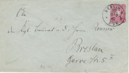 Ganzsache - Berlin W 1887 > Kgl. Baurat Rosenow Breslau - Enveloppes