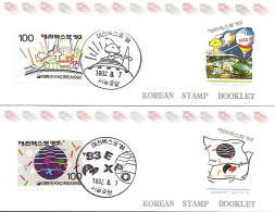 KOREA SOUTH, 1992, Booklet Philatelic Center 104/105, Expo '93 - Korea, South