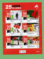 PTB1619- PORTUGAL 2024- MNH (50 ANOS Do 25 DE ABRIL) - Blokken & Velletjes