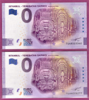 0-Euro TUAR 2020-1  ISTANBUL - YEREBATAN SARNICI BASILICA CISTERN Set NORMAL+ANNIVERSARY - Private Proofs / Unofficial