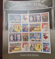 O) 2014 UNITED STATES - USA, ARTISTIC SHOW, CIRCUS, VIGNETTES, MAIN ENTRANCE, VINTAGE CIRCUS, SHEET XF - Autres & Non Classés