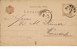 ROYAUME DE HONGRIE   Entier Postal Timbre Type N°13 - Brieven En Documenten