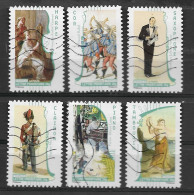 France 2010  Oblitéré  Autoadhésif  N° 391 - 394 - 395 - 397 - 399 - 400   "  Art La Musique  "  - - Used Stamps