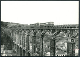 CPM Edit. BVA - 1955 - Autorail Renault ABH & Remorque Sur Viaduc De Bréhec - Voir 2 Scans & Descriptif - Plouha