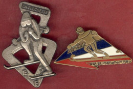 ** LOT  2  BROCHES  E. S. F.  -  LA  FLECHE ** - Wintersport