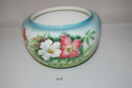 E1 Garden - Cache Pot - Cacheté - Décor Floral - Art Nouveau / Art Déco