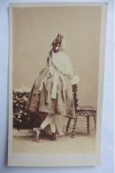 Photo CDV Danseuse Mlle Rust Ballet De L'Opéra Paris Disdéri 1861 Danse Fond Levert - Old (before 1900)