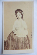 Photo CDV Danseuse Mlle Rust Ballet De L'Opéra Paris Disdéri 1861 Danse Fond Levert - Old (before 1900)