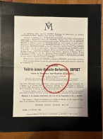 Valerie Dupret Veuve Steyaert *1846 Bruges +1932 Ixelles Londerzeel Meerle Lauwers Spanoche Dauwe Delle Fosse Et D’Espie - Obituary Notices