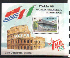 KIRIBATI - 1998 - ITALIA PHILATELIC EXHIBITION  S/SHEET  MINT NEVER HINGED , - Kiribati (1979-...)