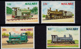 D0241 MALAWI 1987, SG 767-70 Steam Locomotives,  MNH - Malawi (1964-...)