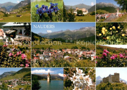 73629021 Nauders Tirol Mit Reschensee Und Schloss Naudersberg Alpenflora Nauders - Other & Unclassified