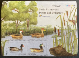 URUGUAY  - MNH**  - 2018  - # BLOCK - DUCKS - Uruguay