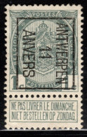 Typo 16B (ANTWERPEN 11 ANVERS) - O/used - Typo Precancels 1906-12 (Coat Of Arms)