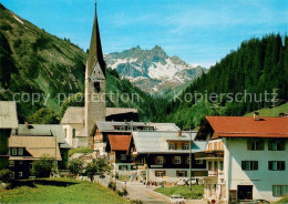 73628939 Mittelberg Kleinwalsertal Ortspartie Mit Kirche Mittelberg Kleinwalsert - Otros & Sin Clasificación