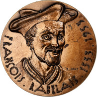 France, Médaille, François Rabelais, Bronze, Joly, SPL - Autres & Non Classés