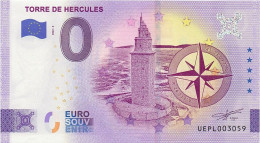 C2557.1# España 0 Euros. Torre De Hércules (SC) 2022-5A - [ 8] Fakes & Specimens
