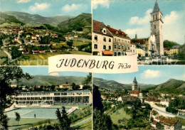 73628753 Judenburg Steiermark Panorama Brunnen Kirche Schwimmbad  Judenburg Stei - Other & Unclassified