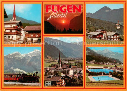 73628691 Fuegen Kirche Eisenbahn Panorama Gondelbahn Schwimmbad Fuegen - Other & Unclassified